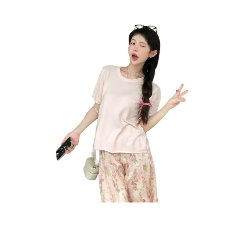Flowers In Water T Shirt Women's-4