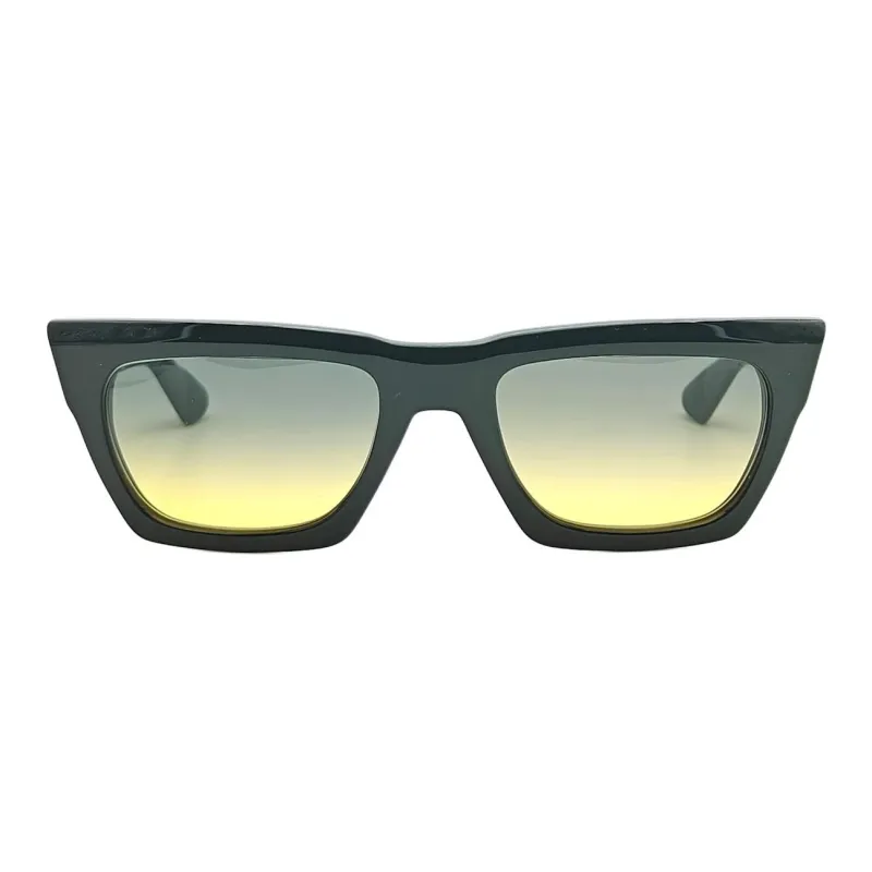 Chrome Hearts Acetate Silver Square Sunglasses Women's Black-1