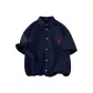 [Ice Silk Shirt]Navy Blue (with Red Seal Chest Logo)