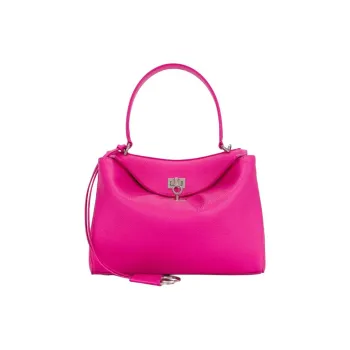 Balenciaga Rodeo Grain Calfskin One Shoulder Handbag Trumpets Women's Exquisite Red