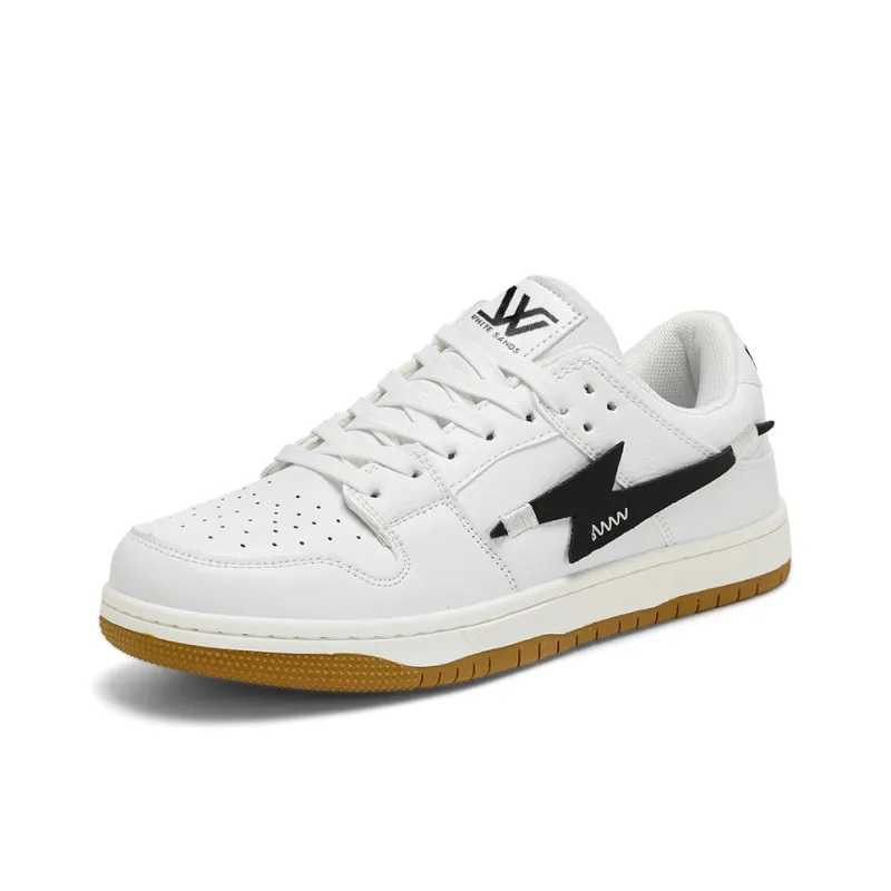 White Sands Slip Resistant, Abrasion Resistant, Breathable, Lightweight Low Top Skateboard Shoes Unisex-5