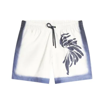 DRIES VAN NOTEN Swimming Shorts Men's Blue White
