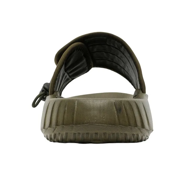 LUOMAIKE Rubber Sole Slip Resistant Slide Slippers Men's Olive Green-2
