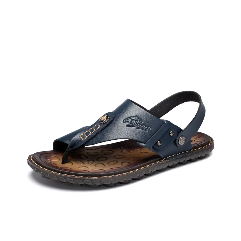 LEXON Beach Sandals Men Brown-1