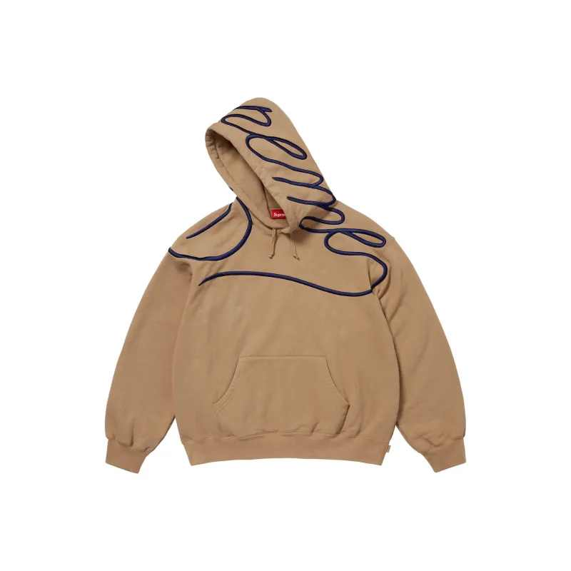 Supreme Shoulder Script Hooded Sweatshirt-0