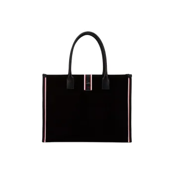 CL Cow Leather Tote Bag, Shopping Bag, Handbag Men's Black