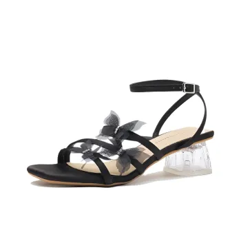GOSO One Strap Sandals 5CM Women's Black