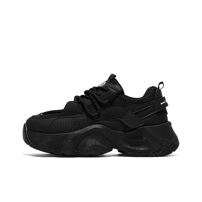 Yi Jiabao Slip Resistant Height Increasing Low Top Chunky Sneakers Women's-0