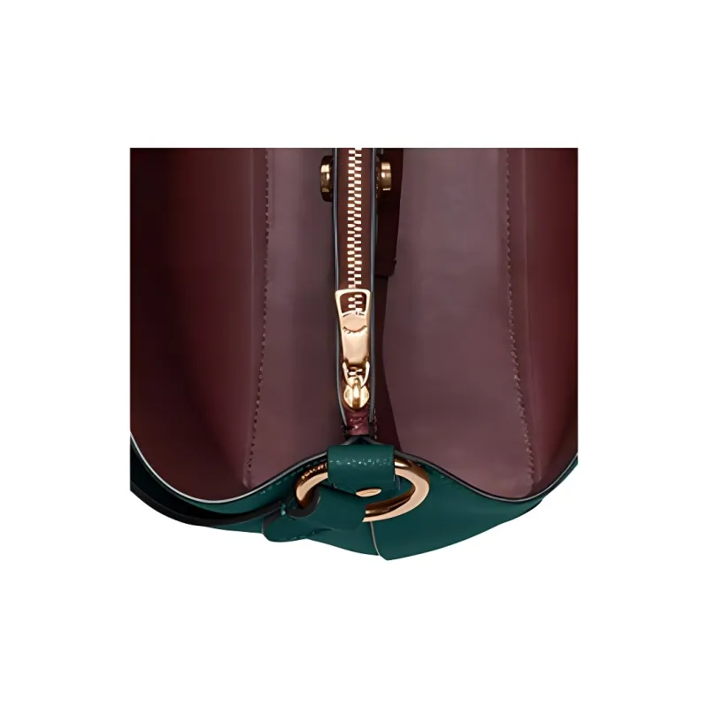 COACH Town Pebbled Leather Crossbody Bucket Shoulder Bag Women's Emerald Green-4