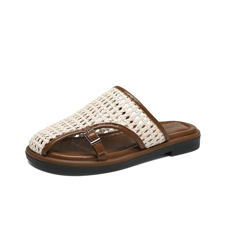 ZHR Rubber Sole Slip Resistant Closed Toe Slippers Women's-8