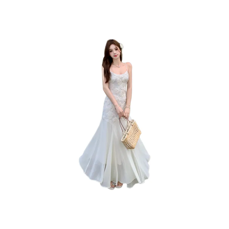 Dior Beauty Slip Dresses Women's White-0