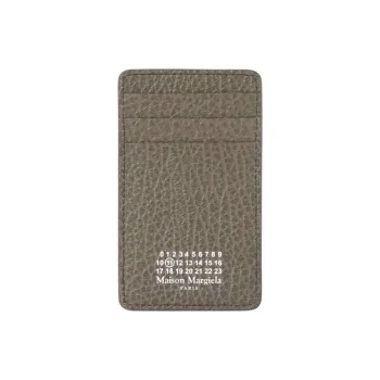 Maison Margiela Buffalo Leather Card Holder Unisex Khaki