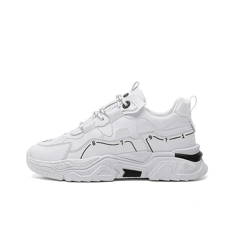 Yi Jiabao Slip Resistant And Breathable Low Top Chunky Sneakers Men's-0