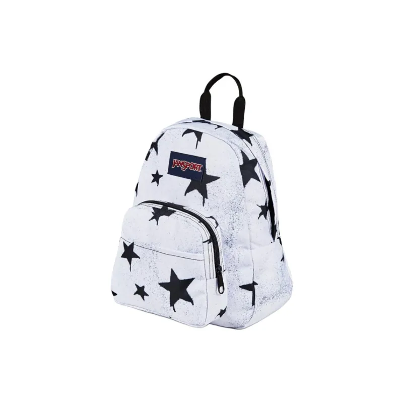 JanSport Zip Closure Backpack Mini Women's White & Black-1