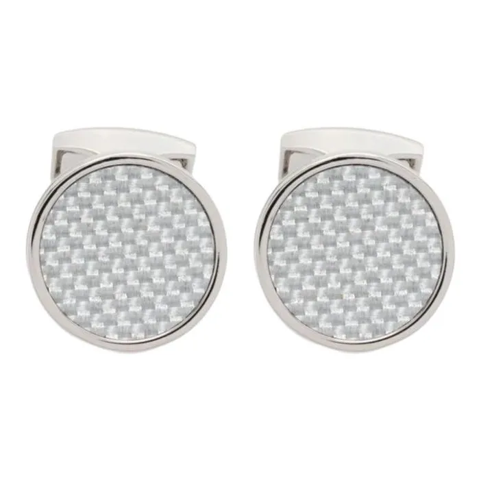 TATEOSSIAN Palladium, Enamel, Metal, Aluminum Cufflinks Men's Silver-0