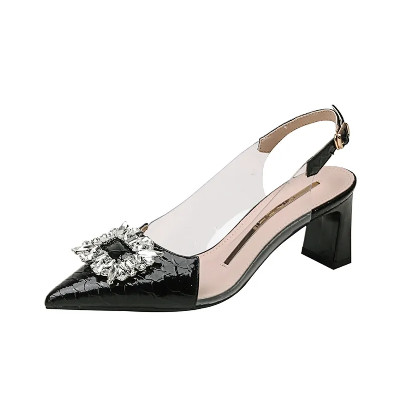 Lanza Chunky Heel High Heels Women's-5