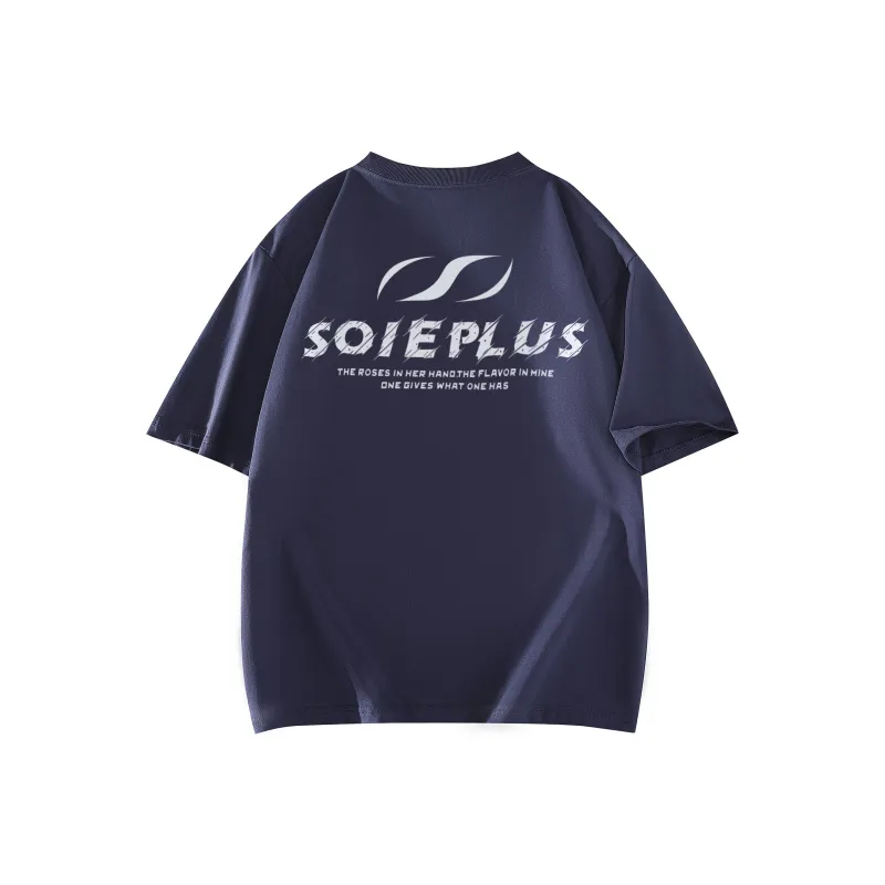 SOIE T Shirts Unisex Navy Blue-0