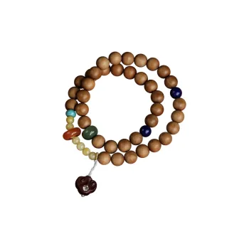 FANGYUANXIAOFU Laoshan Sandalwood Wooden Bracelets Unisex