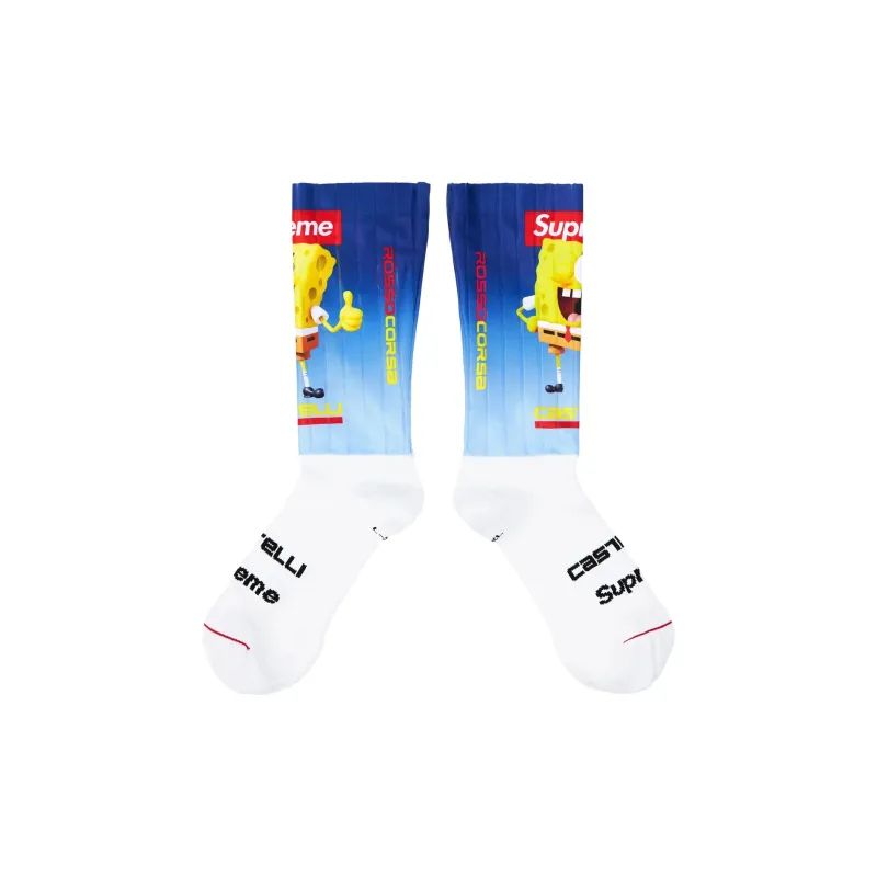 Supreme Sponge Baby, Collaboration Cycling Socks Unisex-3