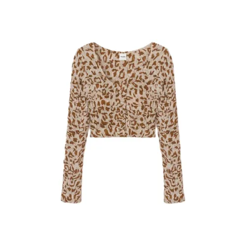 NANUSHKA Crop Top Women's Beige Yellow