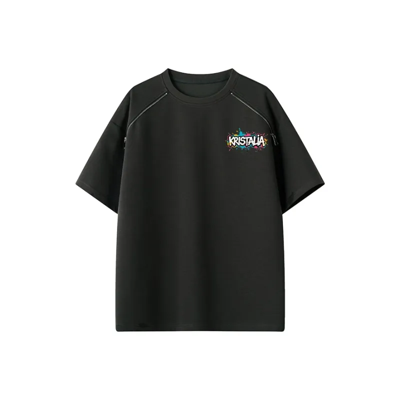 KRISTALIA Drop Shoulder Sleeve T Shirt Women's-4