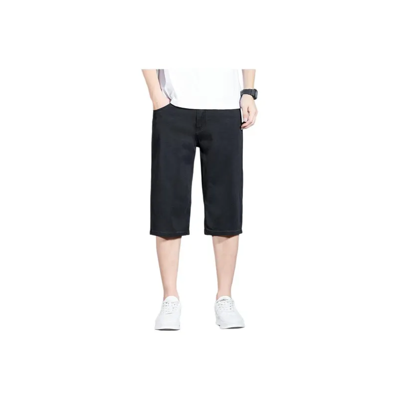 FAWENXIANGZI Denim Shorts Men's-6