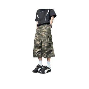 WKOOG Denim Shorts Unisex Camouflage