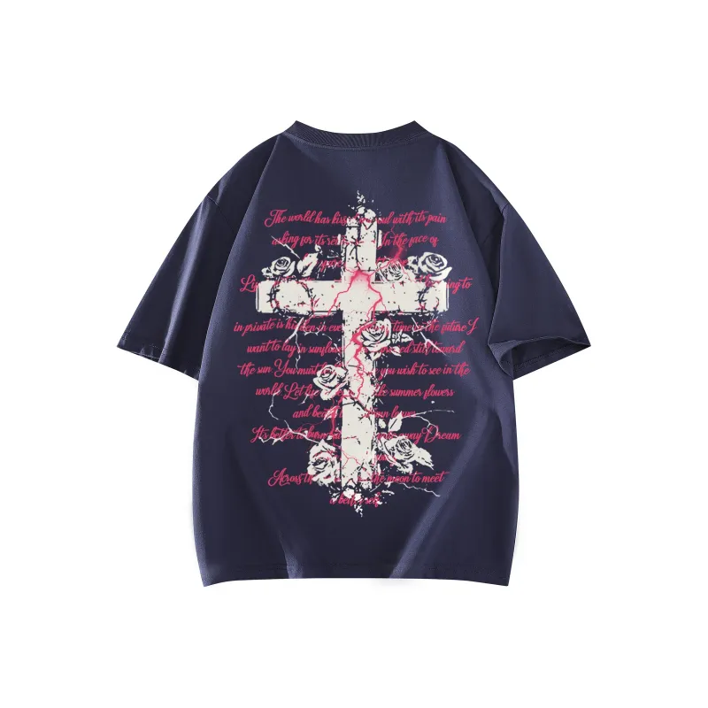 SOIE T Shirts Unisex Navy Blue-0