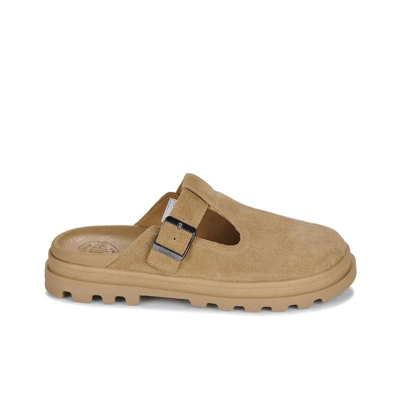 Palladium Abrasion Resistant Slip Resistant Closed Toe Slippers Unisex Brown-1
