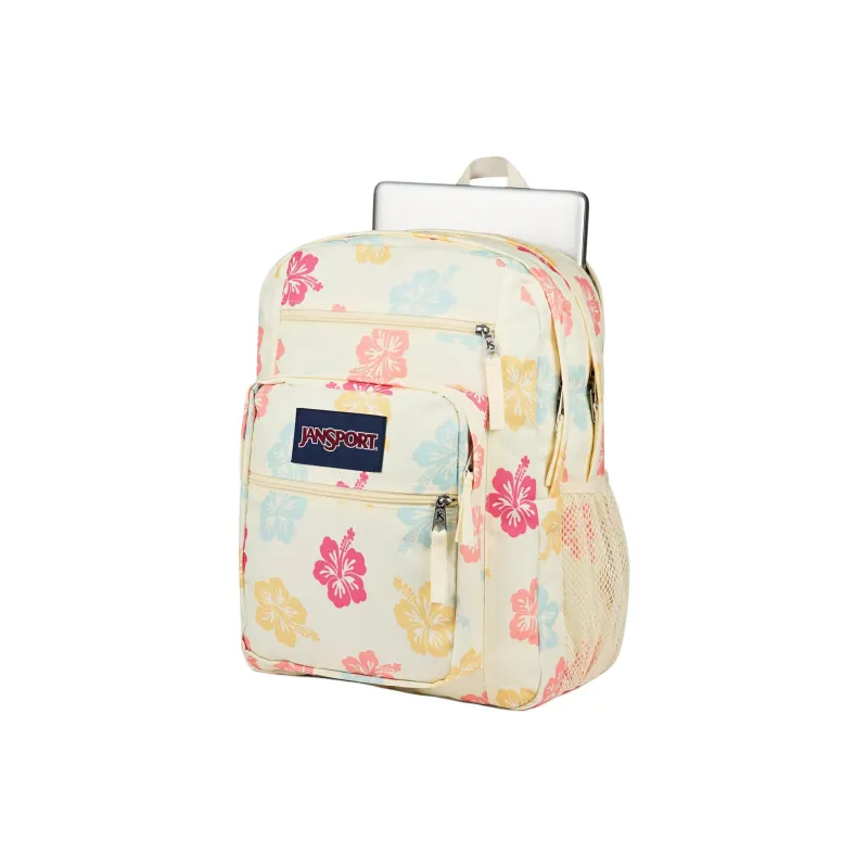 JanSport Polyester Backpack Women's Beige & Pink-3