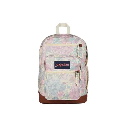 JanSport HMVZLA Polyester Backpack Women's Beige & Multicolor