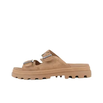 Palladium Slip Resistant Abrasion Resistant Slide Slippers Unisex Brown