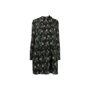 Undercover X Valentino Long-Sleeved Dresses Women's Black