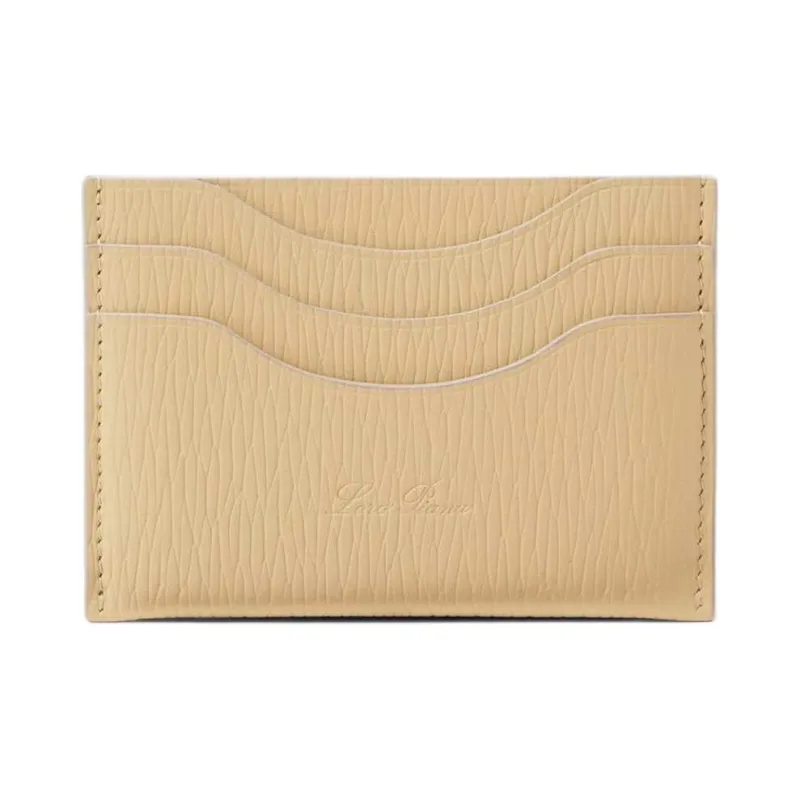 Loro Piana Extra Calfskin Card Holder Women's Chantilly Cream-0
