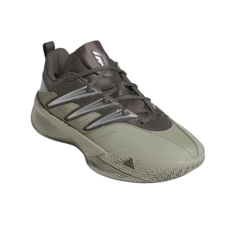 Adidas Dame Certified 3 Anti Slip Wear Resistant Low Top Basketball Shoes Unisex Green Brown-2