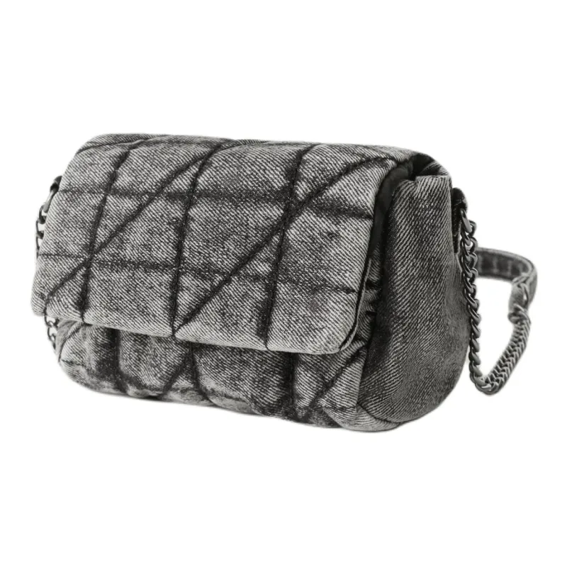 ZARA Cotton Handbag Shoulder Bag Regular Women's Black-1