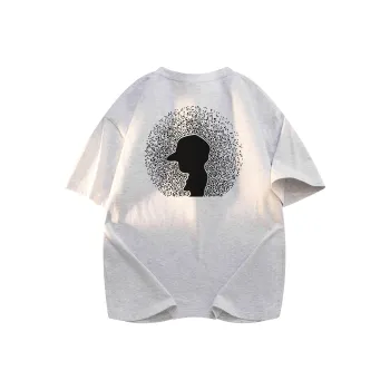 CHOUCHOUS Drop Shoulder Sleeve T Shirt Women's