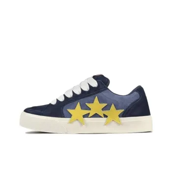 FOMOCE Slip Resistant, Lightweight, Breathable, Height Increasing Low Top Skateboard Shoes Women's Navy Blue