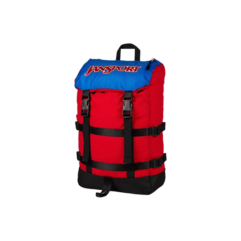 JanSport Recycled Polyester Backpack Unisex Red & Blue-1