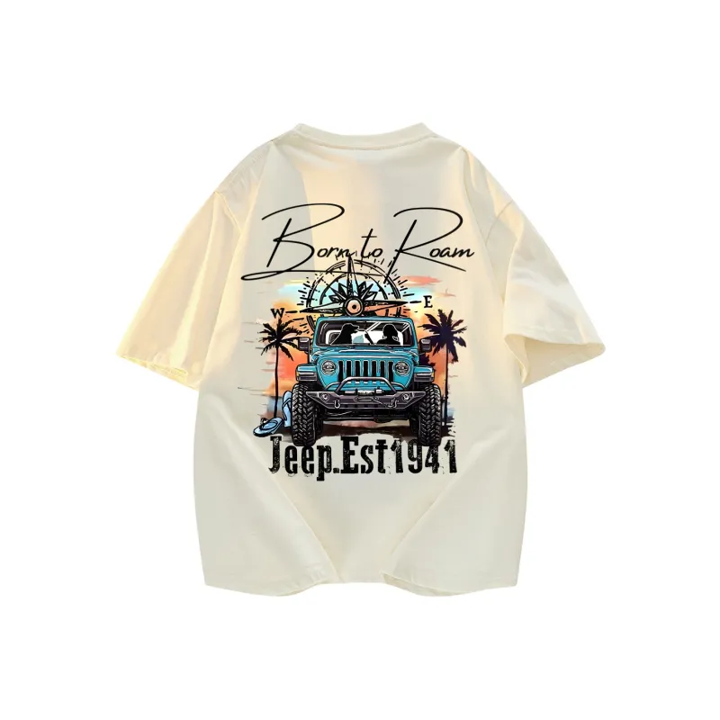 Jeep Pasture Horse Lifestyle T Shirt Unisex-5