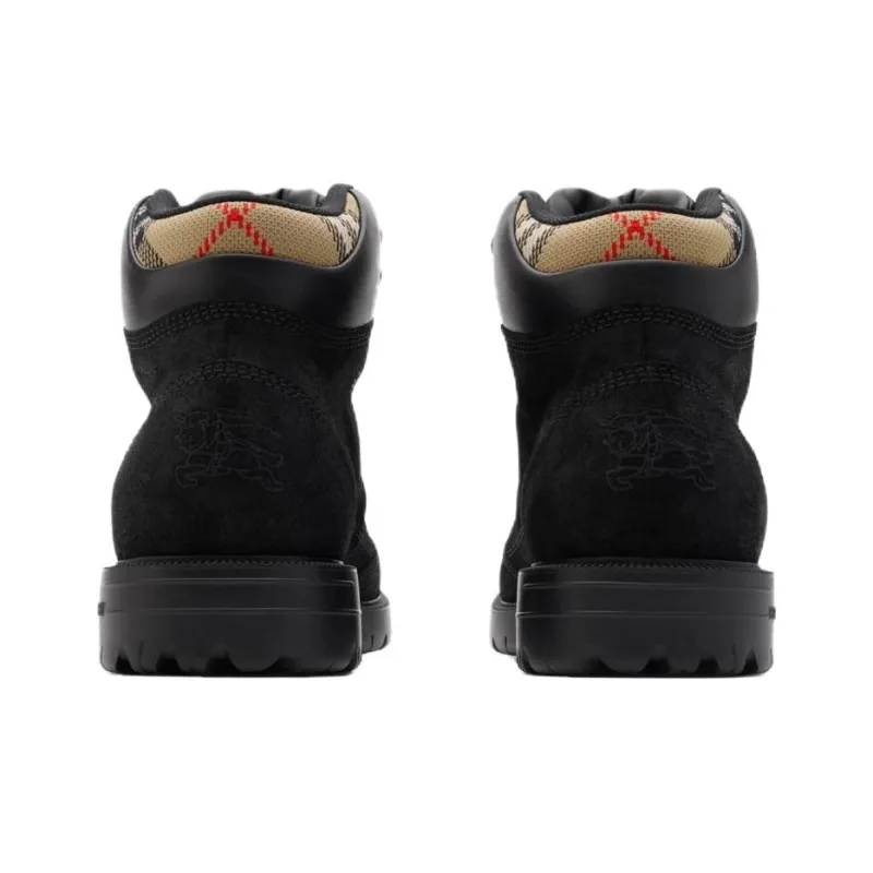 Burberry Moor Short Outdoor Boots Men's Black-3