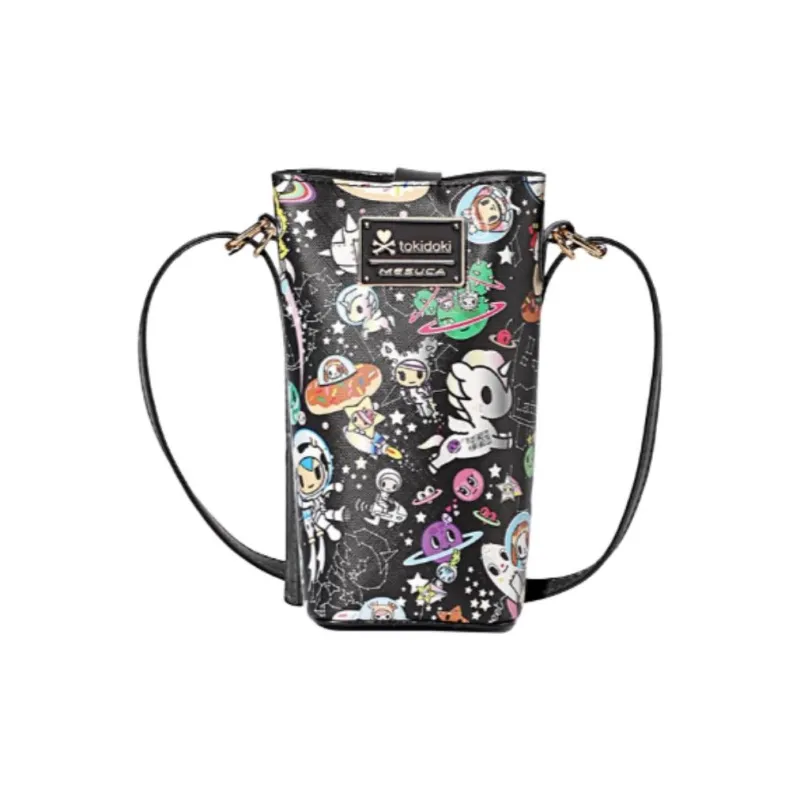 MESUCA Tokidoki Collaboration Microfiber Synthetic Leather Cell Phone Pouch Women's Multicolor-1