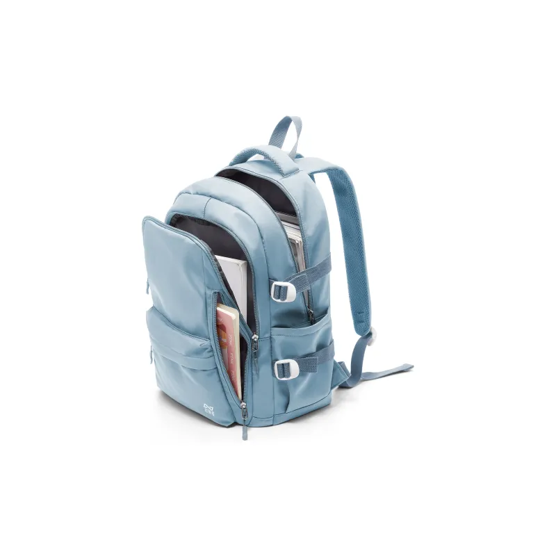 KEYSTREET Fabric Backpack Unisex Burgundy/White & Blue/Green/Blue-19