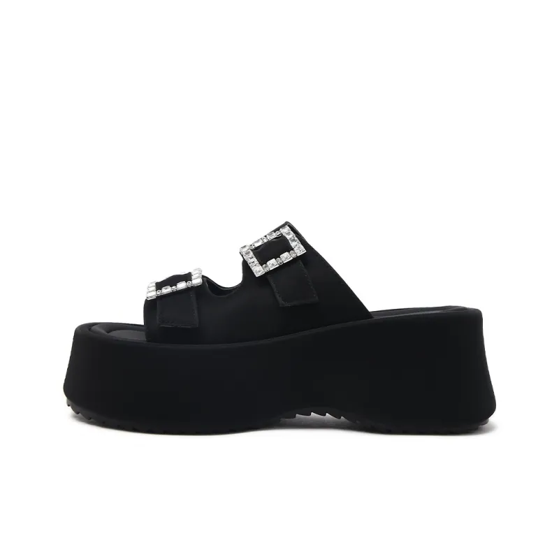 CAMEIDO Slip Resistant Slide Slippers Women's Black-0
