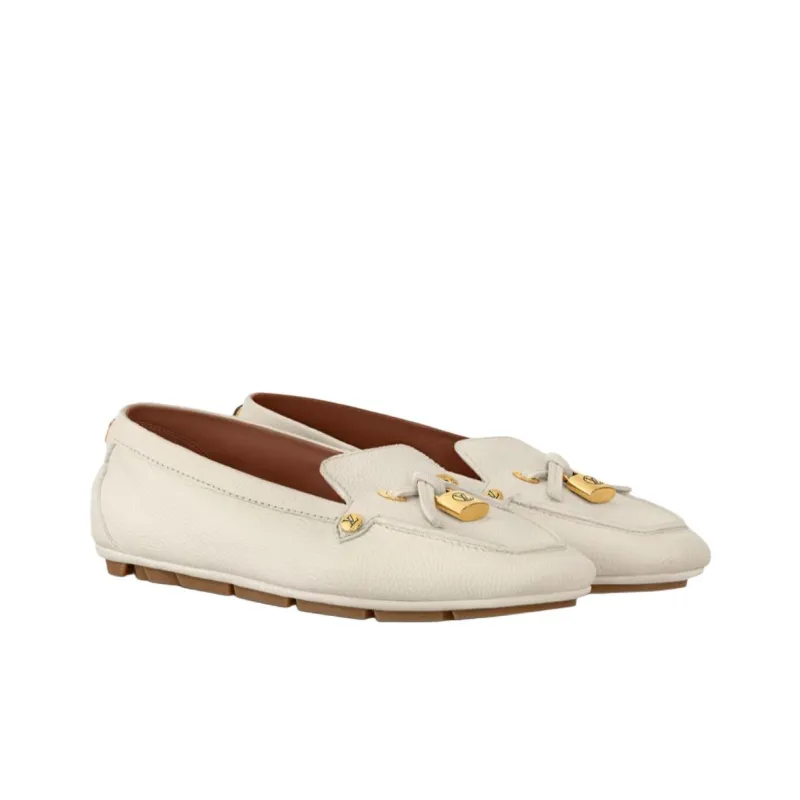 LOUIS VUITTON Flore Casual Single Shoes Women's Ecru-1