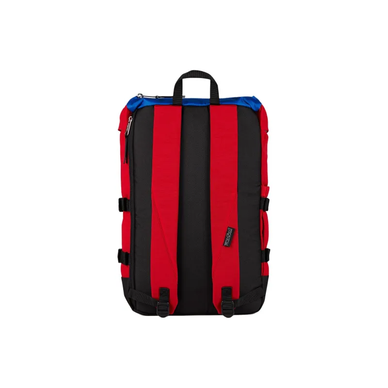 JanSport Recycled Polyester Backpack Unisex Red & Blue-3