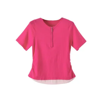 Late White T Shirts Women's Rose Red