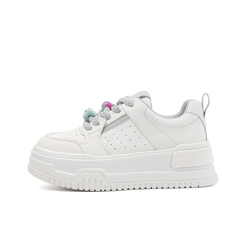 Liddy Lightweight, Height Enhancing, Breathable, Abrasion Resistant Low Top Skateboard Shoes Women's-6