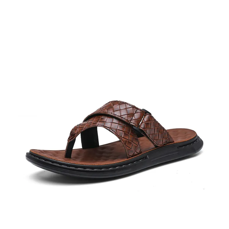 Shiozawa Rubber Sole Stitching Quick Dry Flip Flops Men's-5