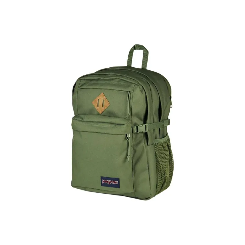 JanSport Suede Backpack Extra Large Unisex Khaki Green-1